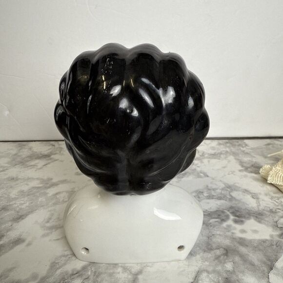 5” Antique Porcelain German Doll China Head 4 Low Brow Arms 2.75” D 3.75” W #11 - Picture 4 of 16